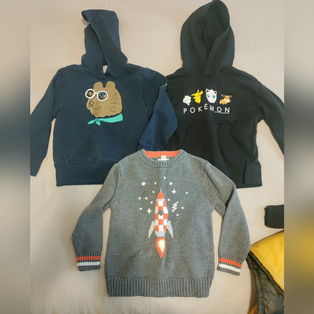 Bundle of boys sweatshirts